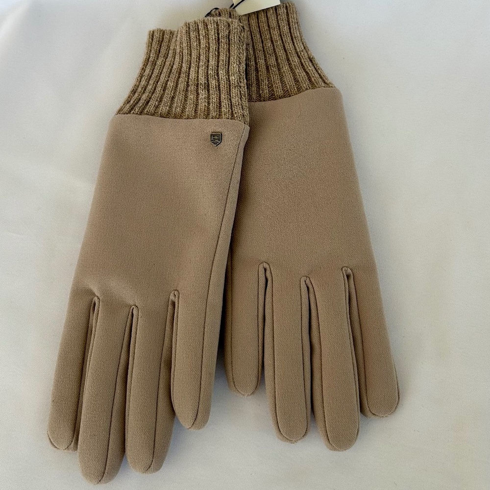 Hestra Zoe Women's Urban Gloves, Beige Size 7 NWT